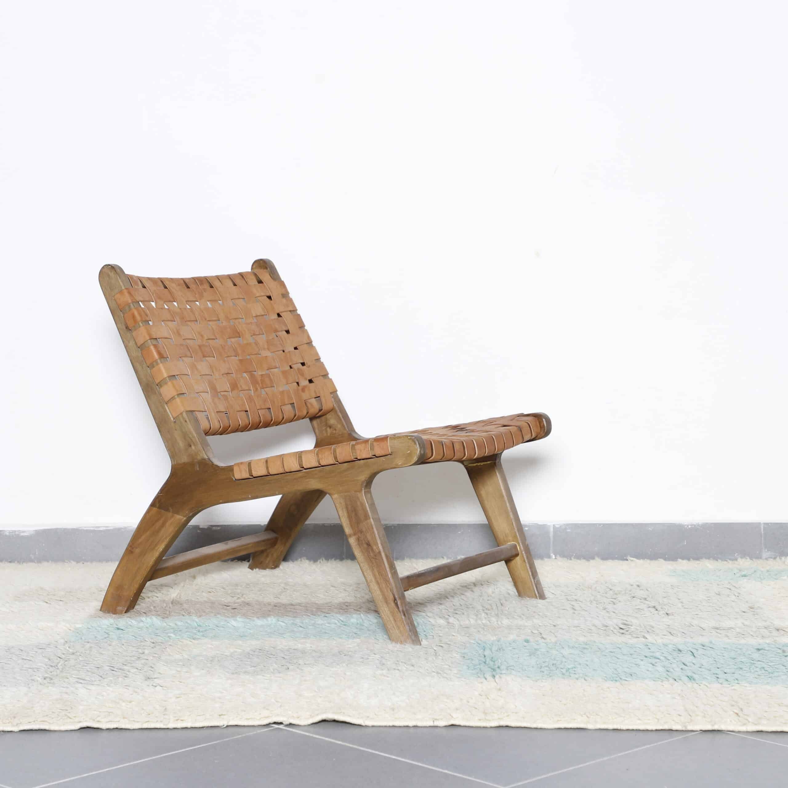 Beni Ourain Rug 8.2×5.1 Ft – Minimalist Handmade Wool - Image 2