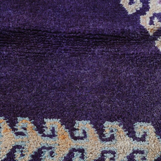 Vintage Boujaad Carpet 8.0×5.5 Ft – Moroccan Handmade Rug - Image 3