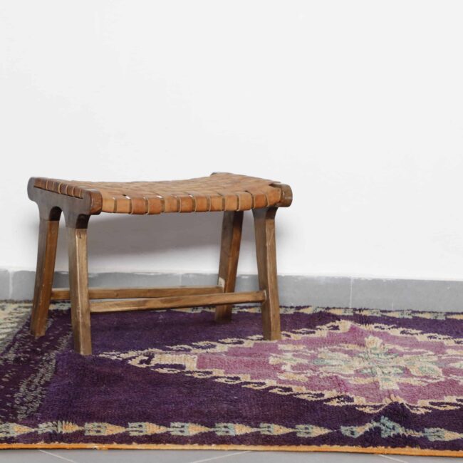 Vintage Boujaad Carpet 8.0×5.5 Ft – Moroccan Handmade Rug - Image 7