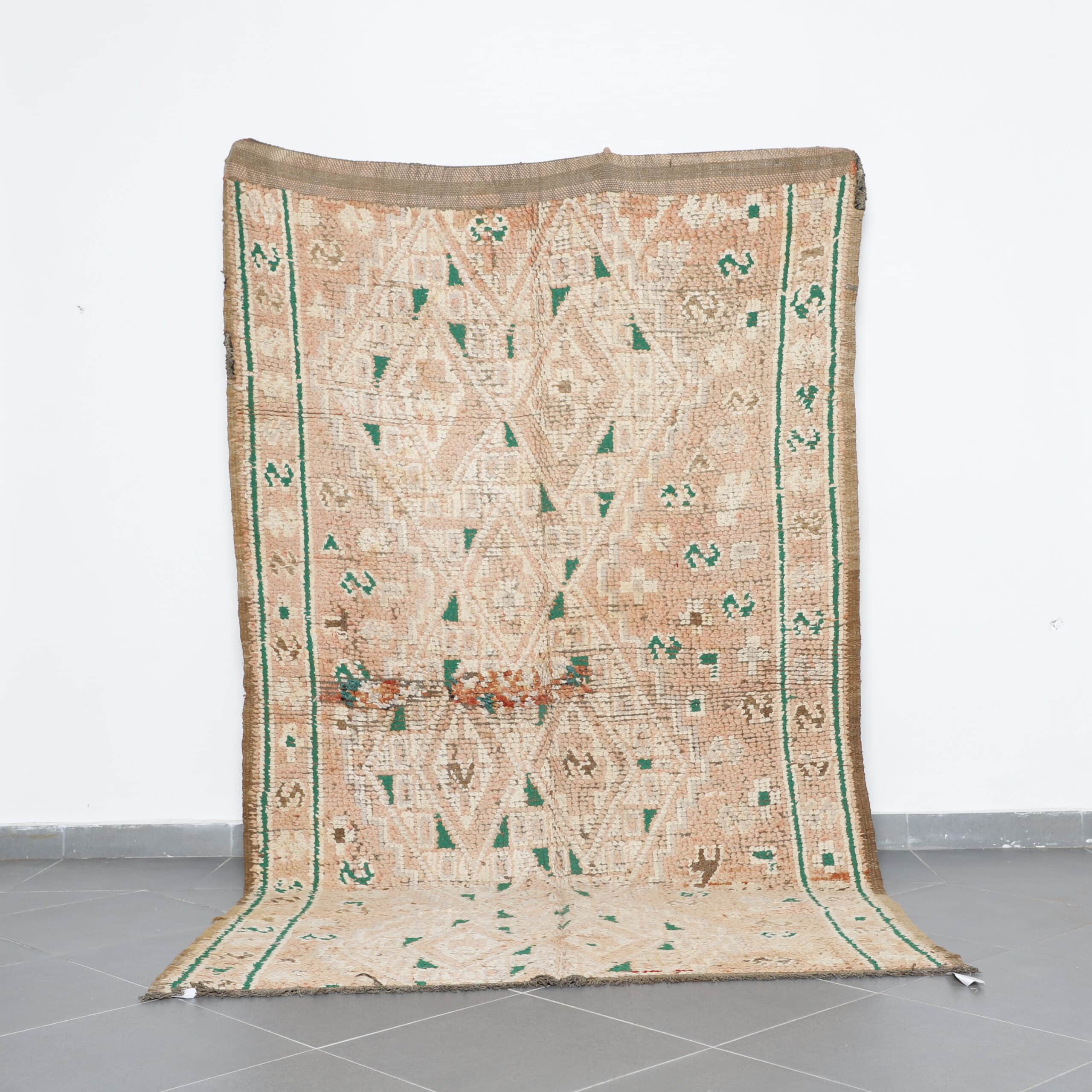 Vintage Zayan Moroccan Rug 9.6×5.8 Ft