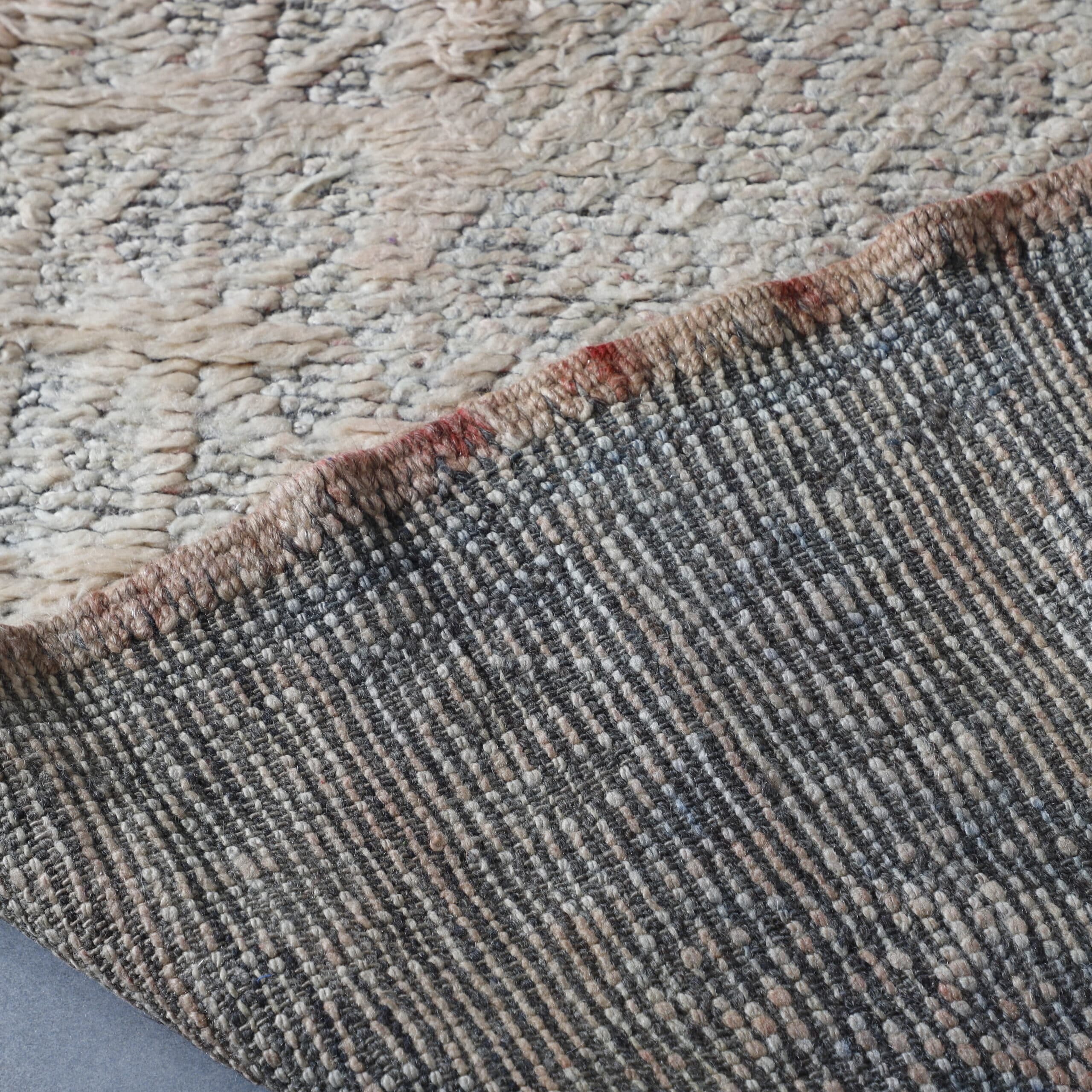 Vintage Beni Mguild Rug 9.6×6.8 Ft – Handmade Moroccan Wool Carpet - Image 3