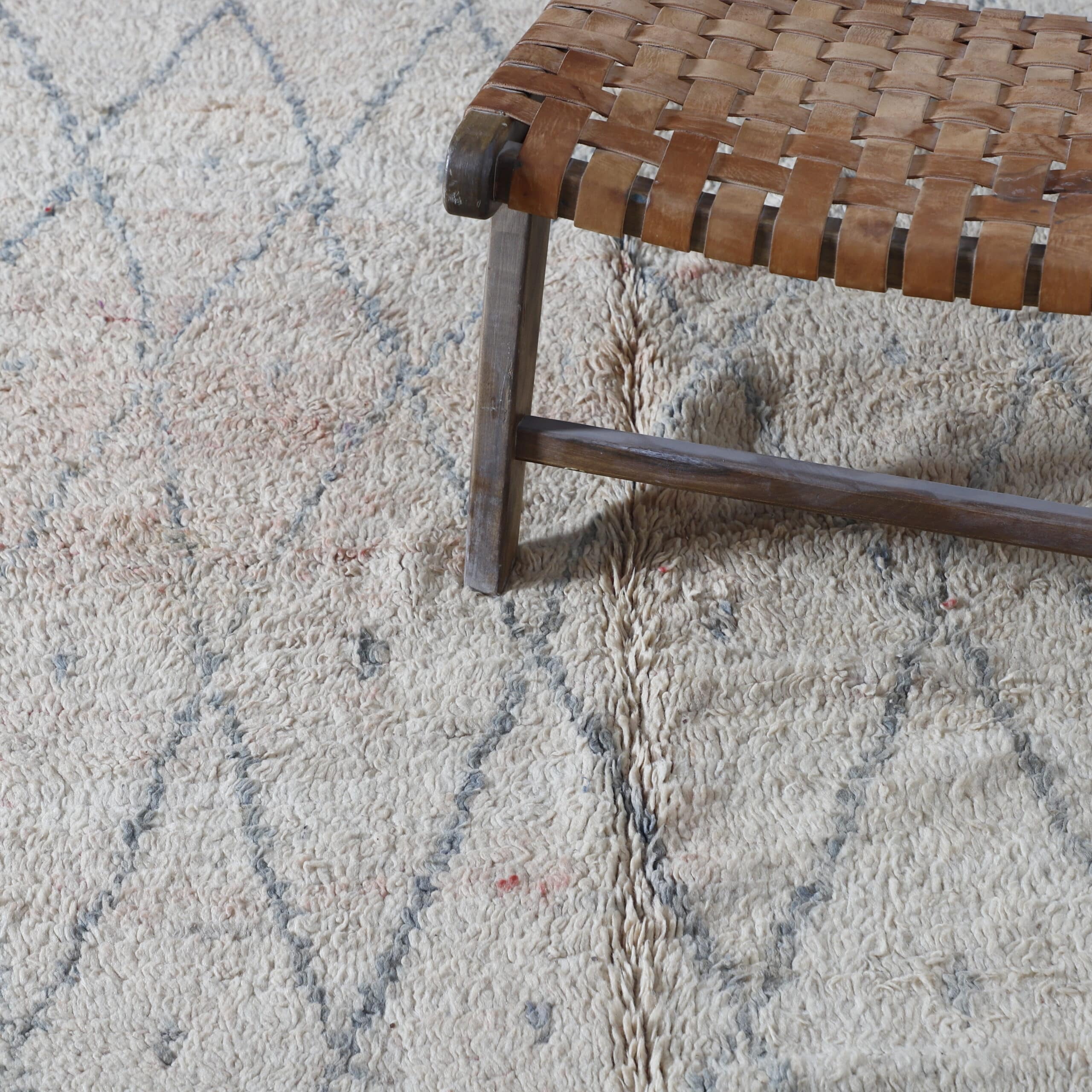 Vintage Oulmes Rug 10.0×6.3 Ft - Image 3