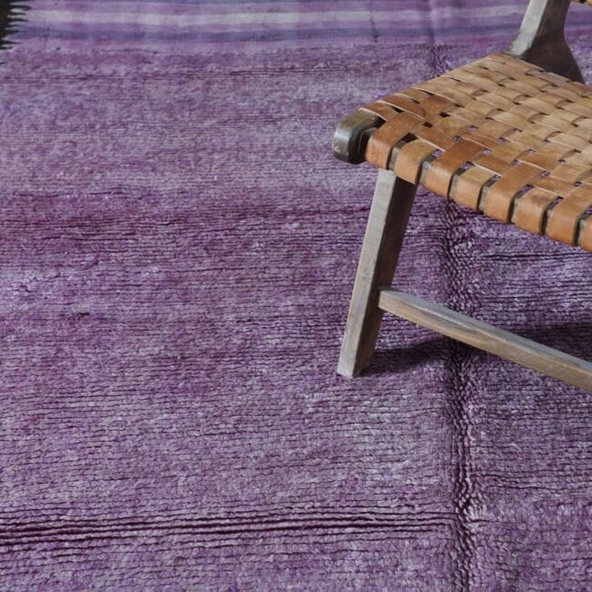 Vintage Oulmes Rug 15.4×6.0 Ft Handmade Wool - Image 3