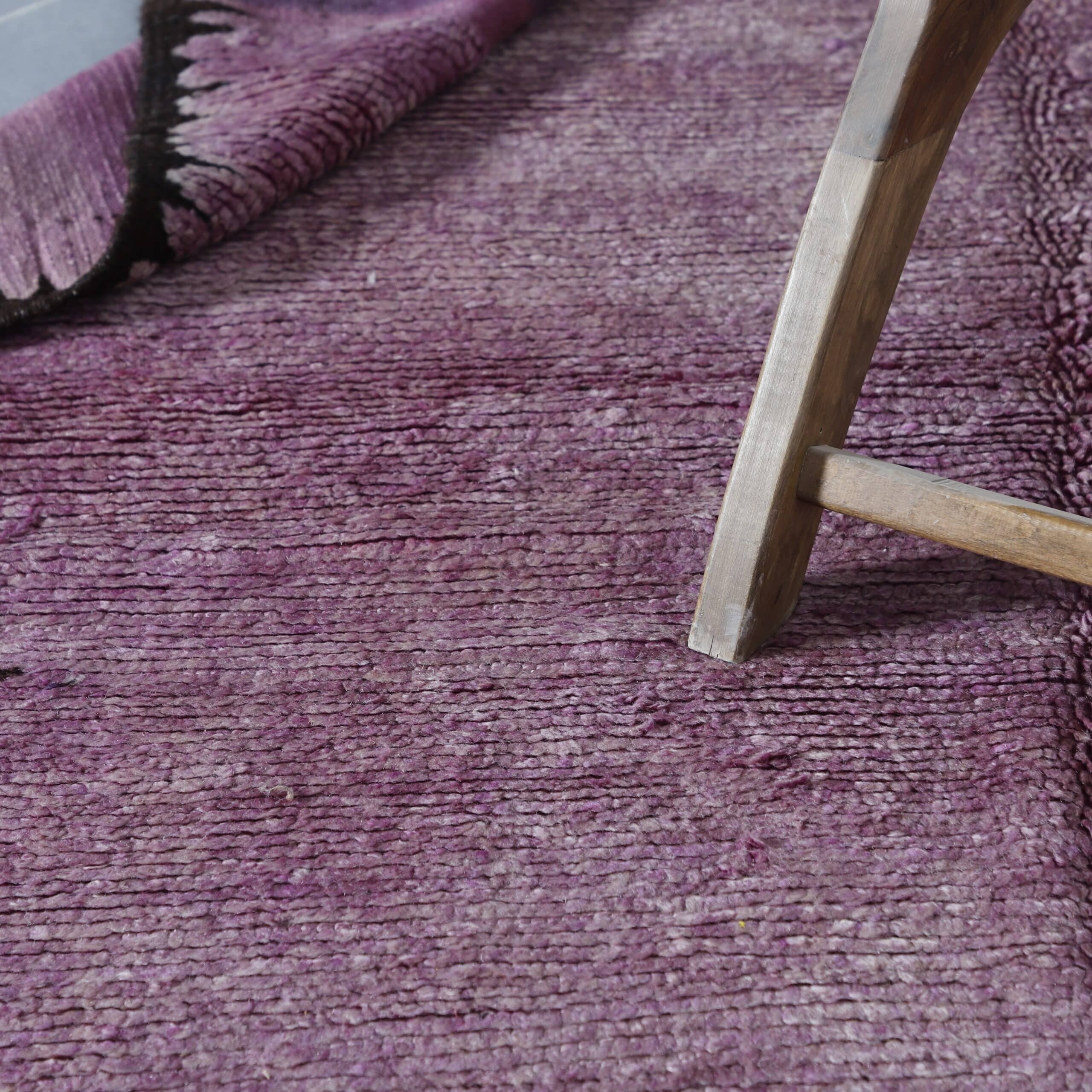 Vintage Oulmes Rug 15.4×6.0 Ft Handmade Wool - Image 4