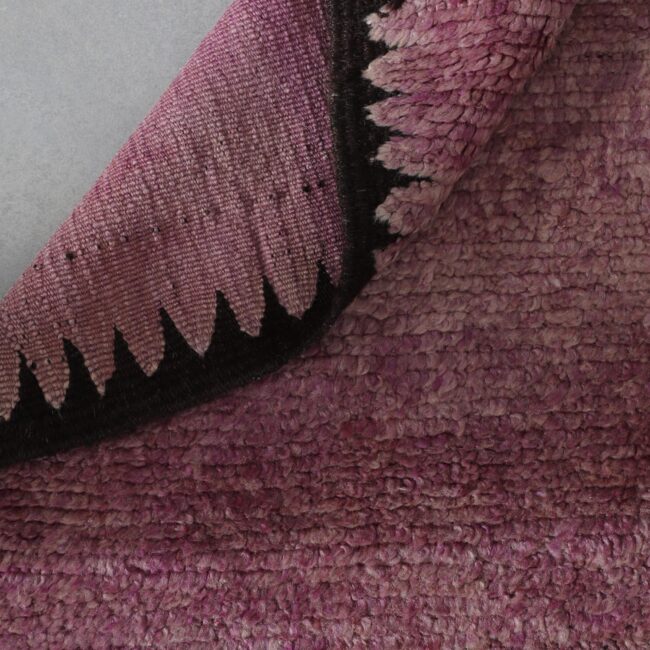 Vintage Oulmes Rug 15.4×6.0 Ft Handmade Wool - Image 5