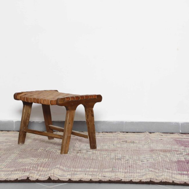 Vintage Oulad Bousbaa Rug 5.8×9.8 Ft – Authentic Moroccan Carpet - Image 3