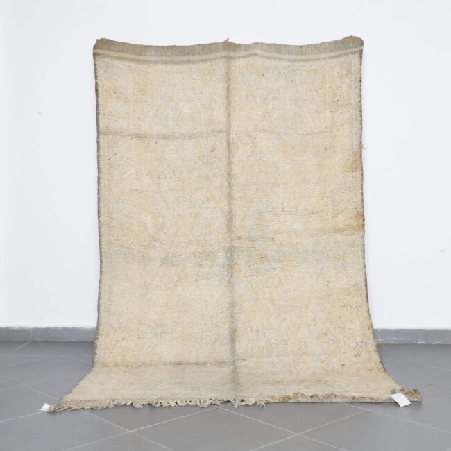 Vintage Zayan Rug 8.8×5.4 Ft Moroccan wool carpet