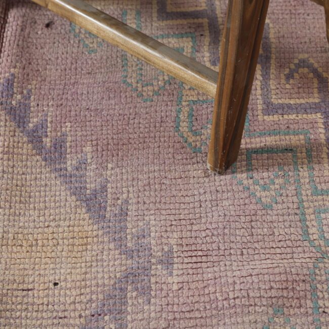 Vintage Bousbaa Carpet 9×5 Ft – Authentic Moroccan Rug - Image 4