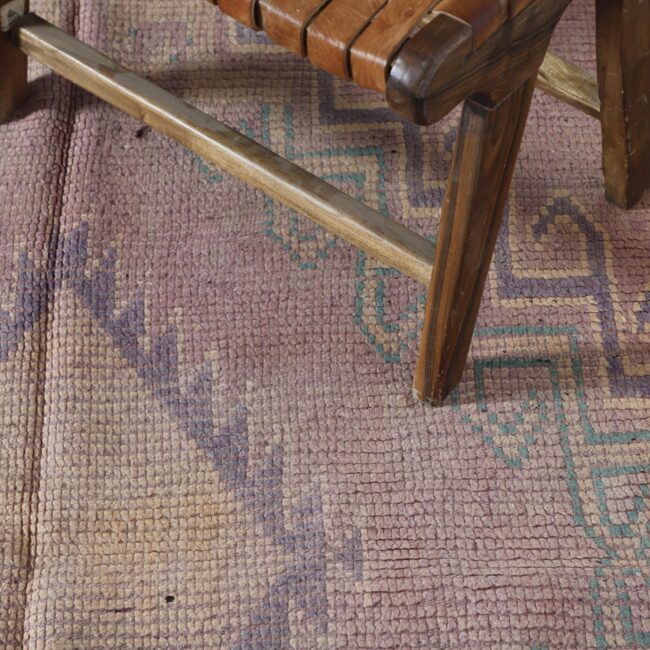 Vintage Bousbaa Carpet 9×5 Ft – Authentic Moroccan Rug - Image 5