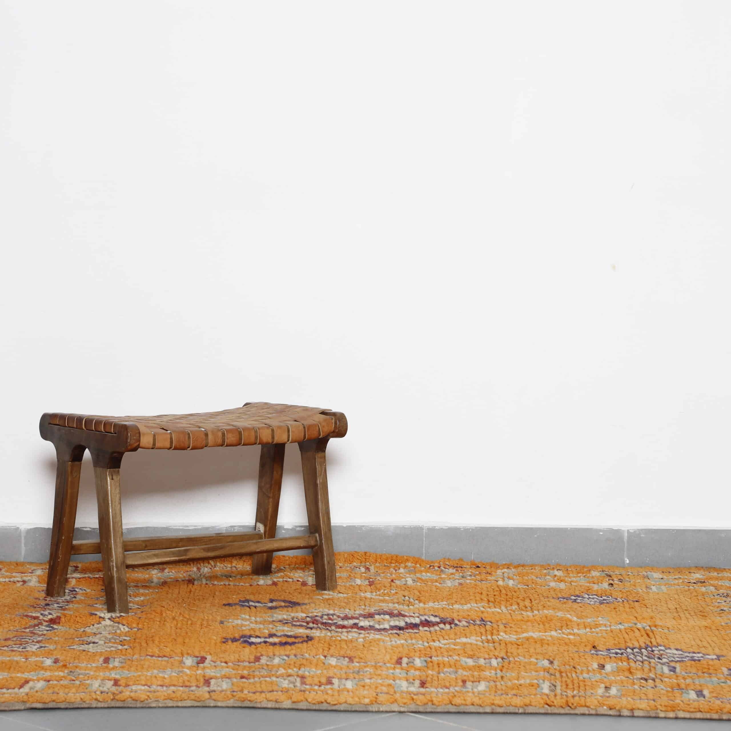 Vintage Rhamna Rug 12.5×5.1 Ft – Handmade Morocco - Image 2