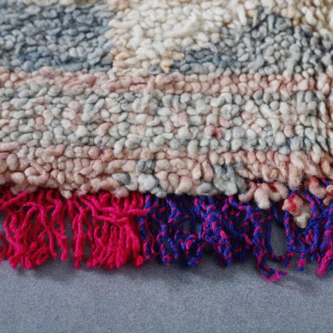 Vintage Boujaad Rug 7.5×5.6 Ft – Moroccan Handmade - Image 3