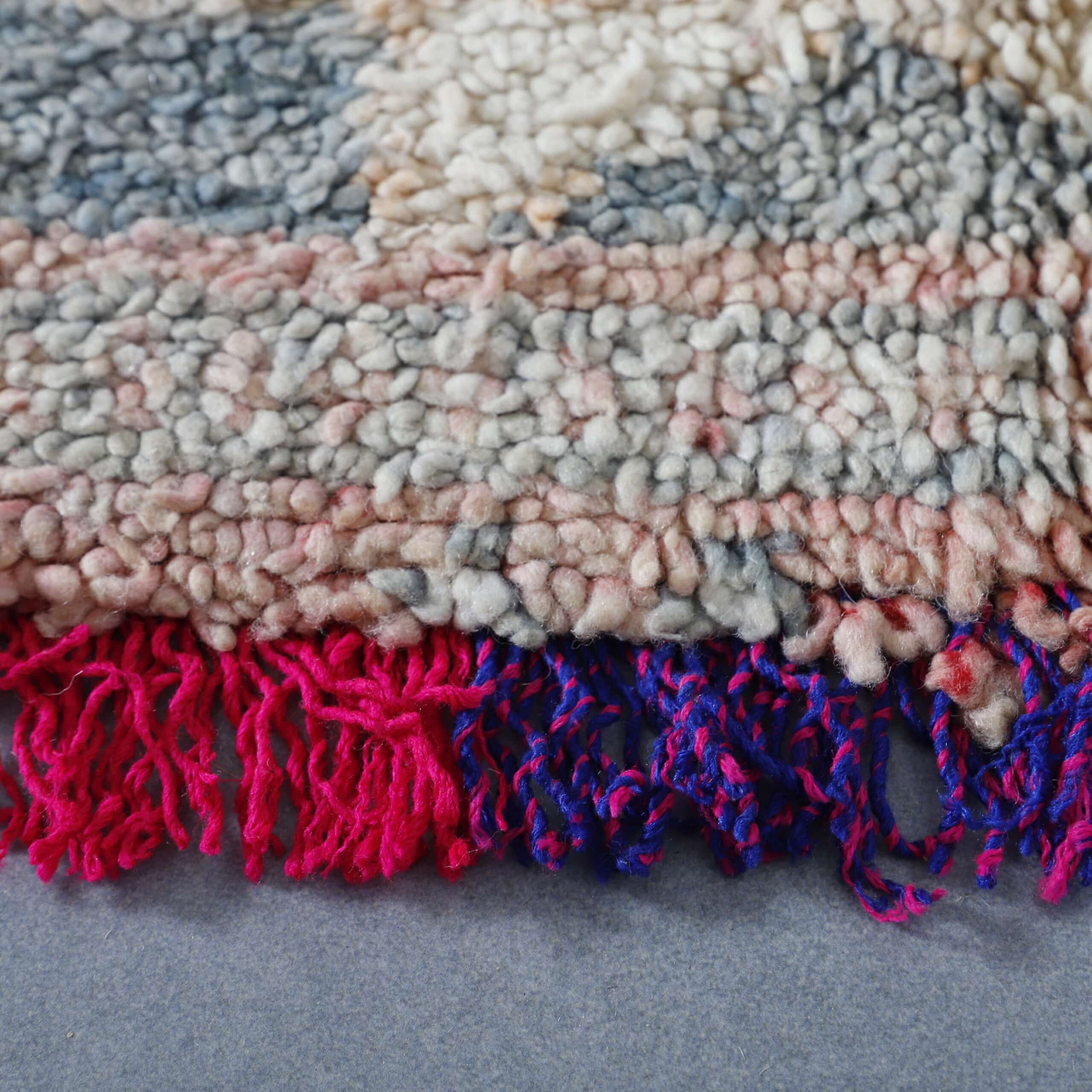 Vintage Boujaad Rug 7.5×5.6 Ft – Moroccan Handmade - Image 3