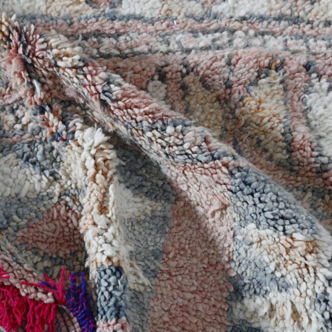 Vintage Boujaad Rug 7.5×5.6 Ft – Moroccan Handmade - Image 6