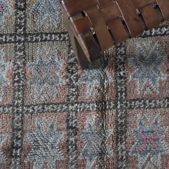 Vintage Beni Mguild Rug 6.8×5.8 Ft - Image 7