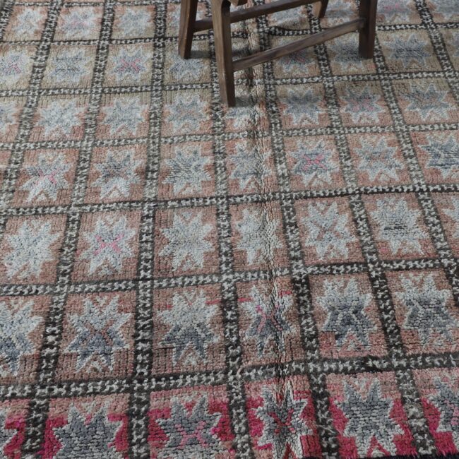 Vintage Beni Mguild Rug 6.8×5.8 Ft - Image 2