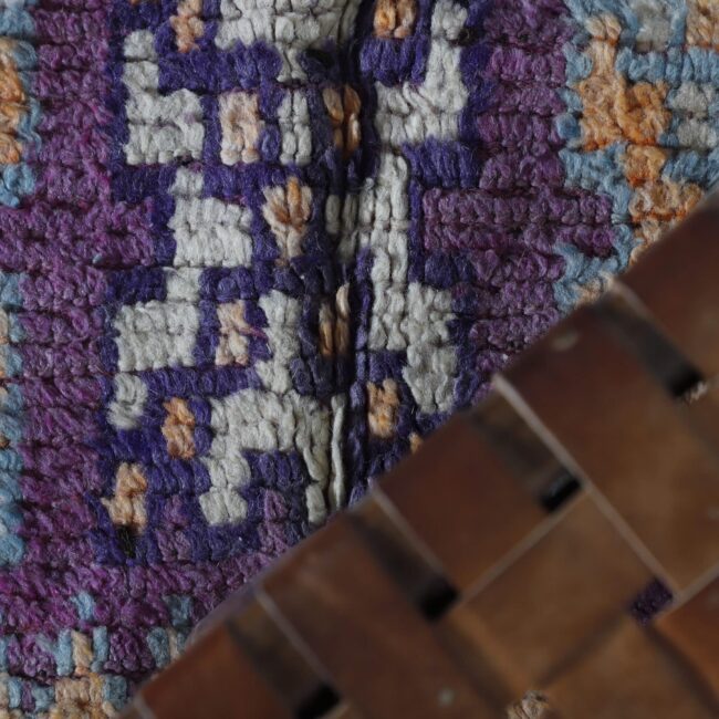 Vintage Taznakht Rug – Handmade Wool 5.4×3.4 Ft - Image 3