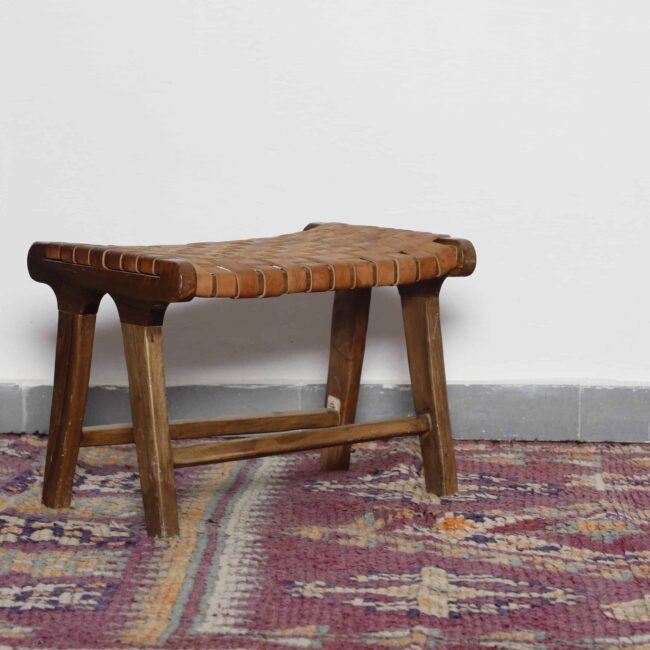 Vintage Taznakht Rug – Handmade Wool 5.4×3.4 Ft - Image 6