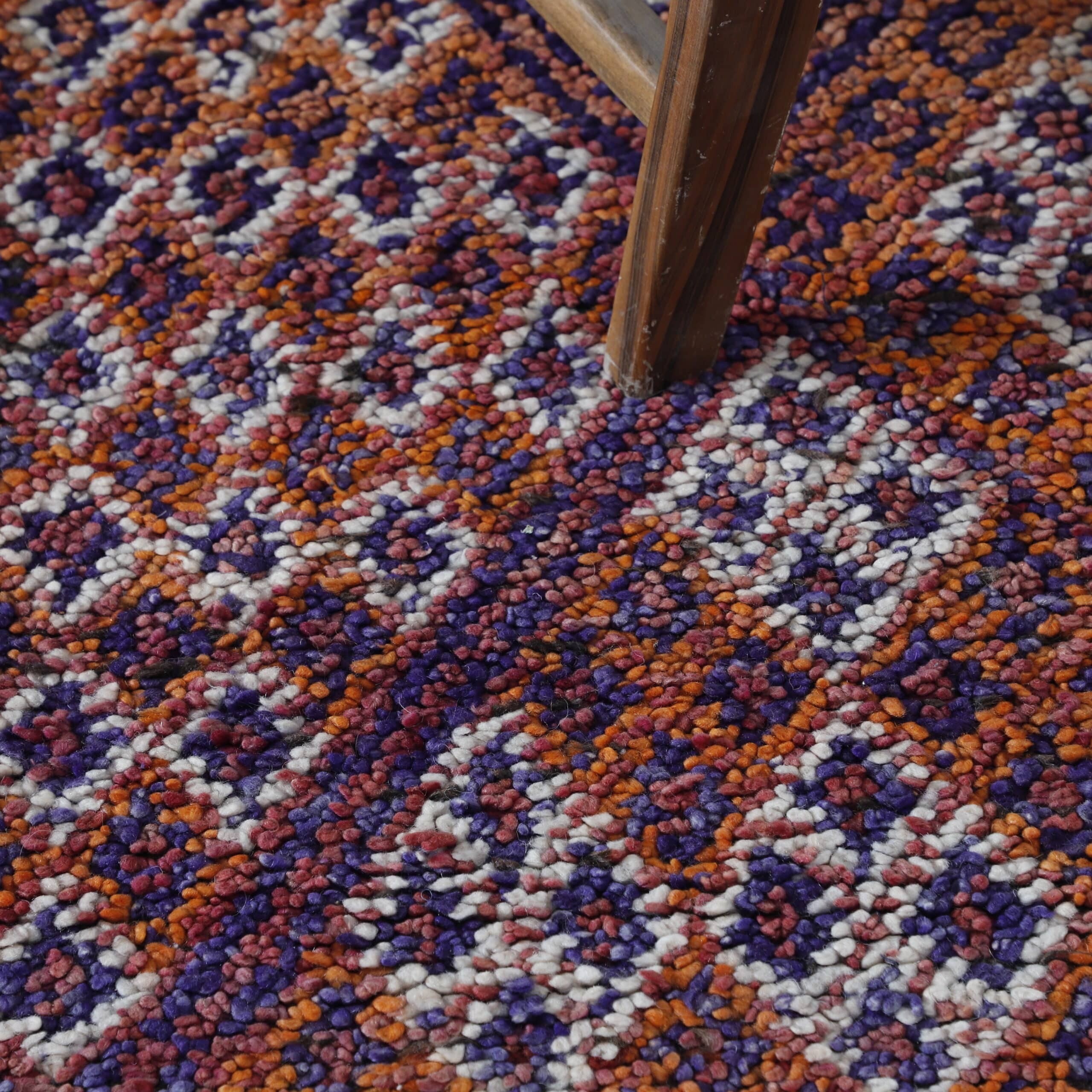 Stunning Vintage Zayan Rug – Moroccan Handmade Wool - Image 2