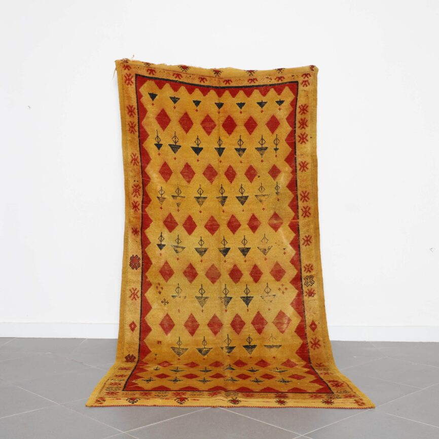 Vintage Taznakht Carpet 9.2×4.3 Ft Handmade Wool