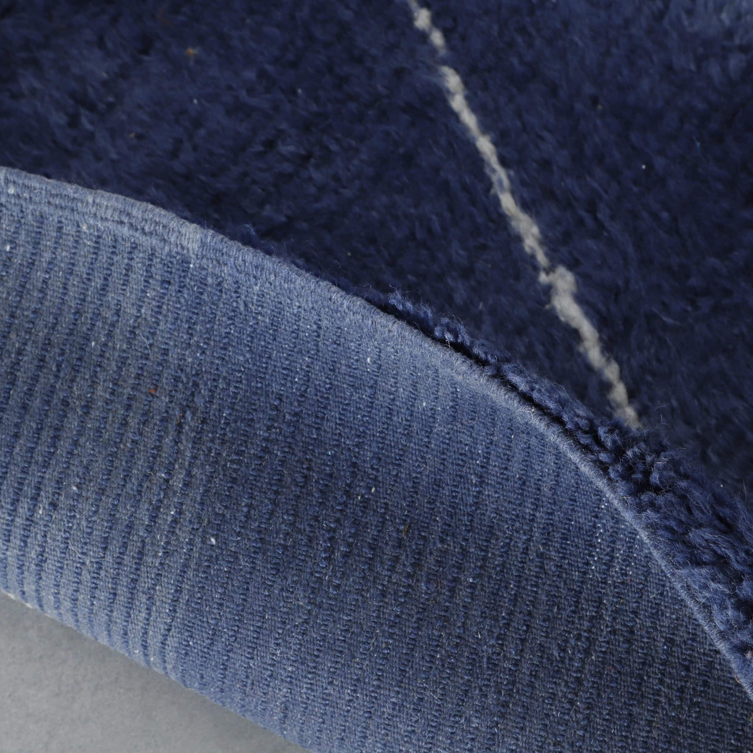 Taznakht Runner 16.4×2.1 ft – Handmade Moroccan Blue Wool Rug - Image 4