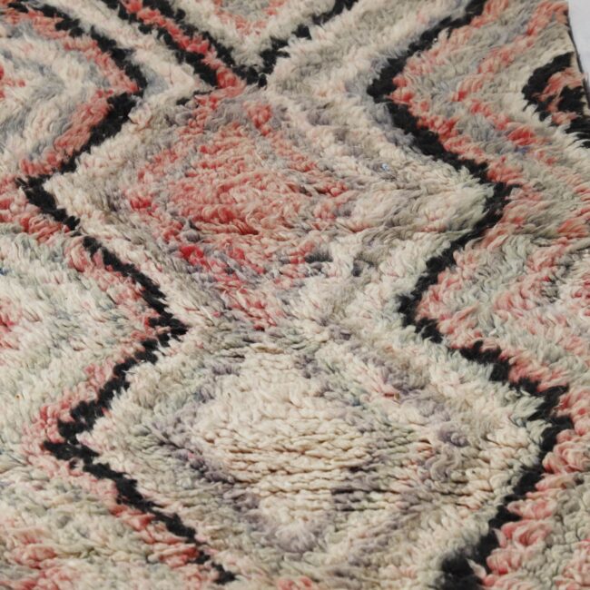 Boujaad Rug 12.0×2.3 ft – Handmade Moroccan Wool Runner with Diamond Zigzag Pattern - Image 2