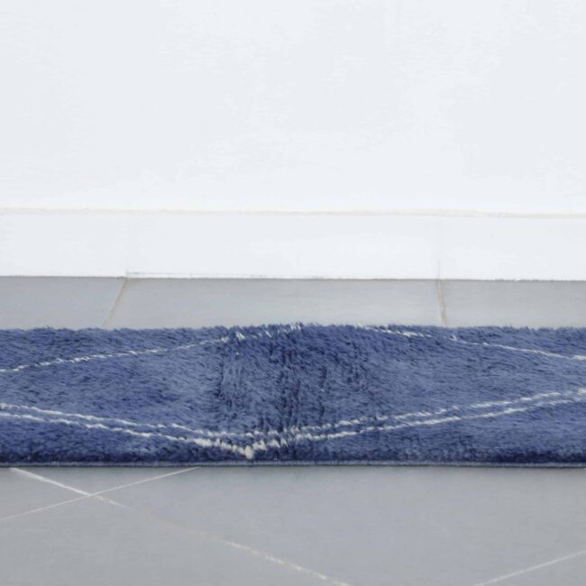 Taznakht Runner 16.4×2.1 ft – Handmade Moroccan Blue Wool Rug - Image 2