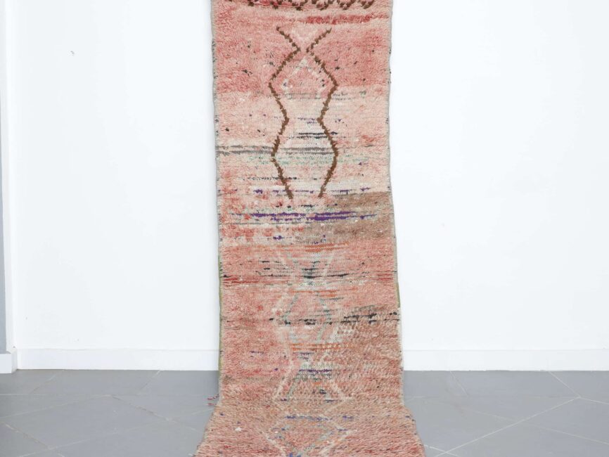 Boujaad Runner 10.2×2.8 Ft Vintage Moroccan Rug