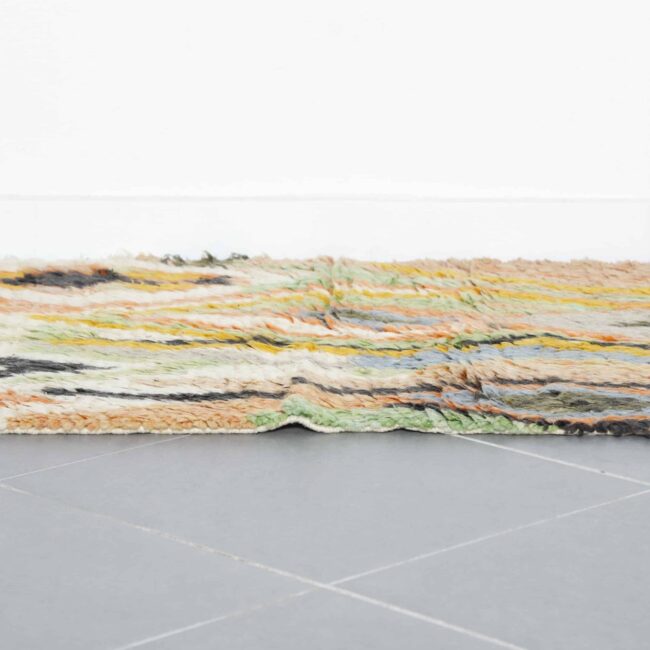 Colorful Boujaad Rug 4.9×3.2 ft – Handmade Moroccan Wool Carpet with Vibrant Geometric Design - Image 2