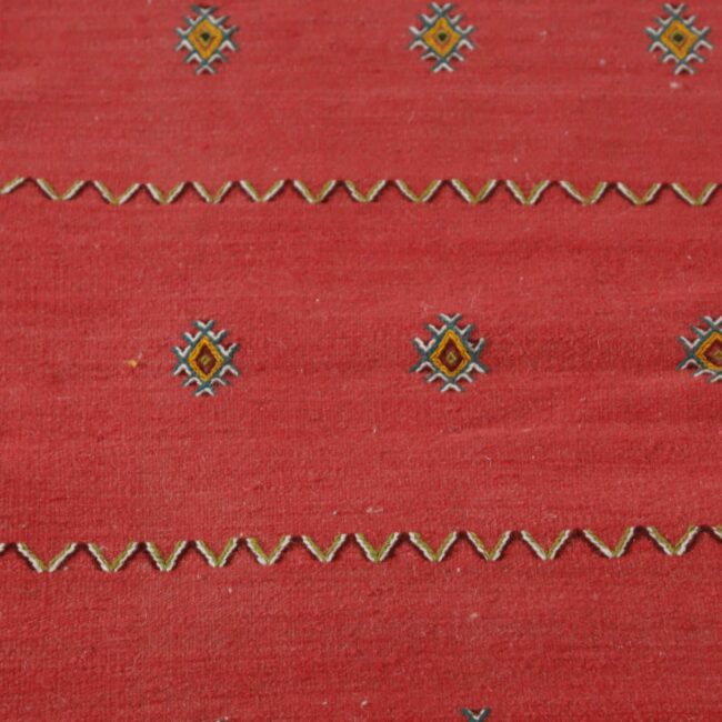 Akhnif Runner 8.2×2.2 ft – Handmade Moroccan Wool Rug in Red Tones - Image 4