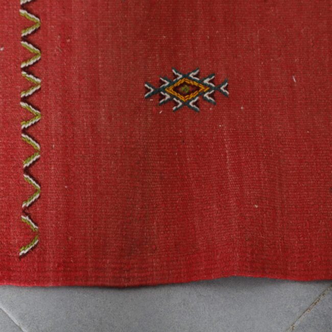Akhnif Runner 8.2×2.2 ft – Handmade Moroccan Wool Rug in Red Tones - Image 6