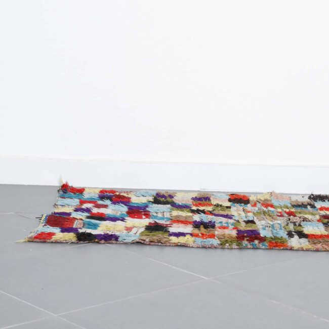 Boucherouite Runner 7.0×2.5 ft – Handmade Moroccan Colorful Rug - Image 3