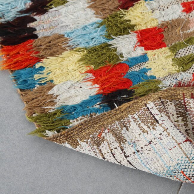 Boucherouite Runner 7.0×2.5 ft – Handmade Moroccan Colorful Rug - Image 6