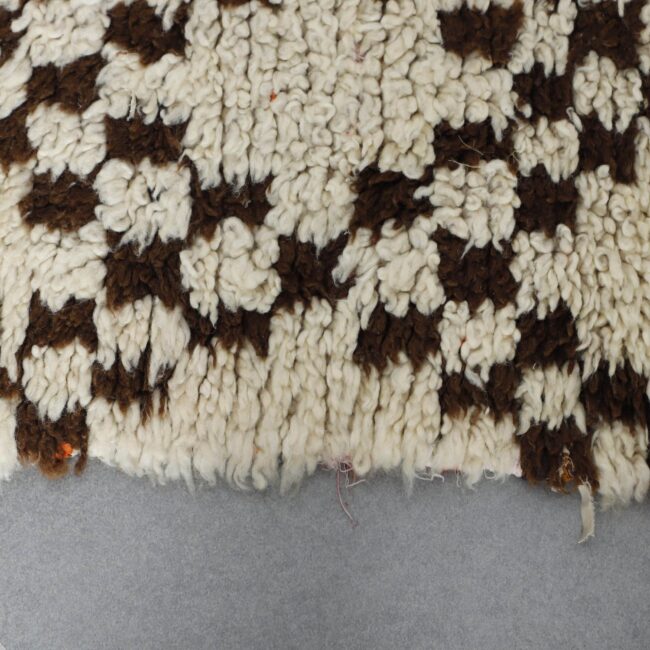 Vintage Beni Ourain 6.7×2.8 ft – Handmade Moroccan Wool Runner Rug - Image 3