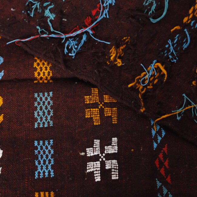 Kilim Rug 8.4×4.1 ft – Handmade Moroccan Wool Flatweave Carpet - Image 6