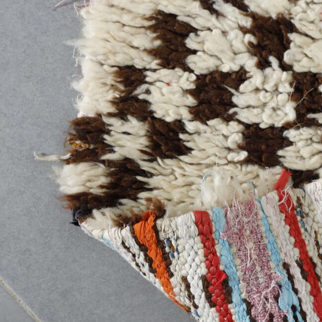 Vintage Beni Ourain 6.7×2.8 ft – Handmade Moroccan Wool Runner Rug - Image 6