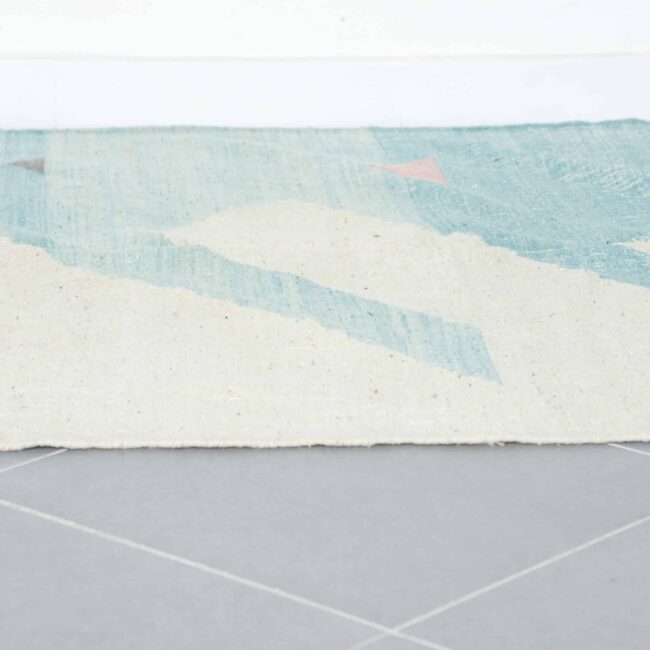 Vintage Kilim Rug 7.5×4.8 ft – Handmade Moroccan Wool Flatweave Carpet - Image 3