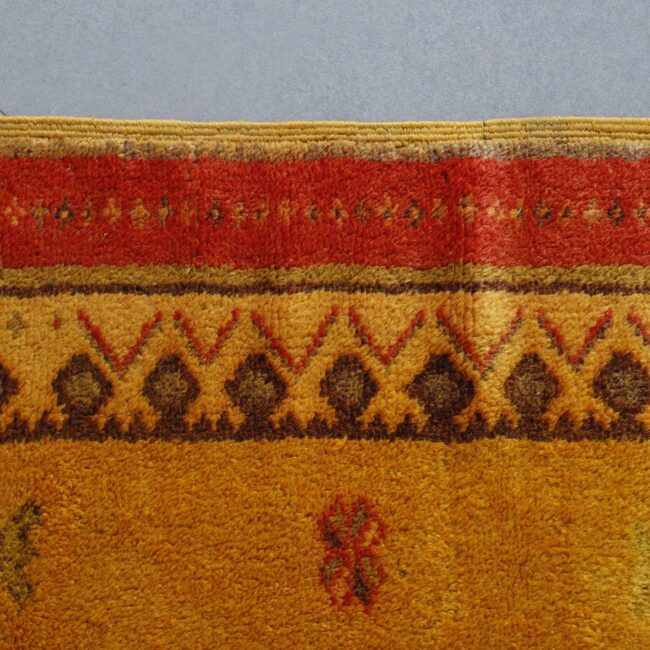 Taznakht Rug 9.2×4.8 ft – Handmade Moroccan Wool Yellow Carpet - Image 5