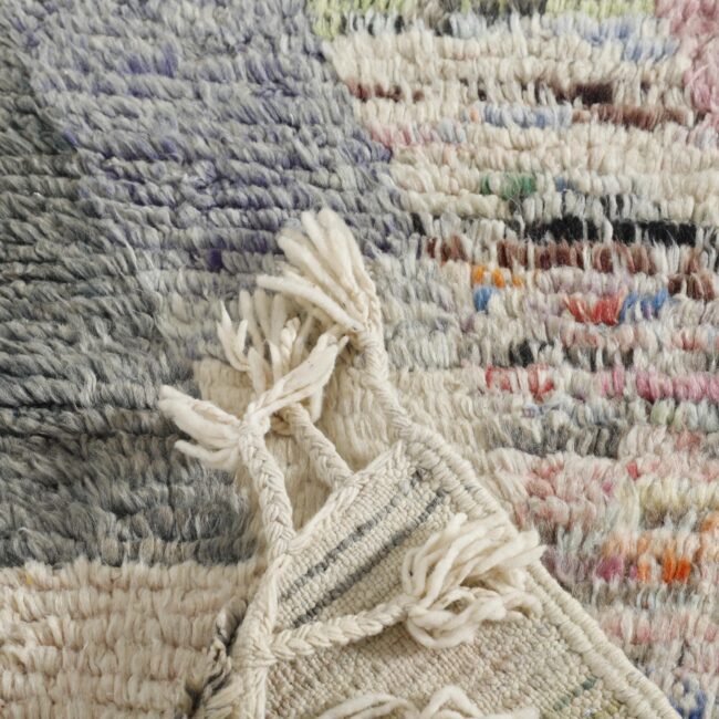 New Boujaad Rug 10.9×2.2 ft – Handmade Moroccan Wool Runner in Modern Multicolor Chevron Design - Image 5