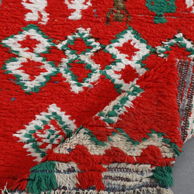 Vintage Boujaad Runner 12.0×2.5 ft – Handmade Moroccan Wool Rug - Image 2