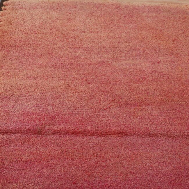 Vintage Boujaad 7.9×3.3 ft – Handmade Moroccan Pink Runner Rug - Image 3