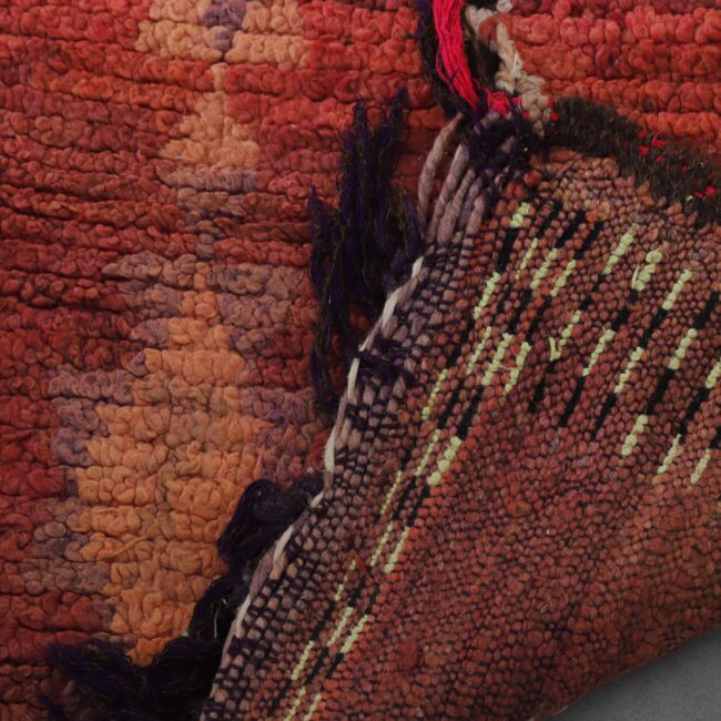 Boujaad Rug Runner 7.8×3.4 ft – Handmade Moroccan Wool Runner - Image 4