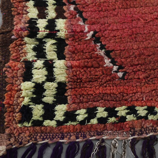 Boujaad Rug Runner 7.8×3.4 ft – Handmade Moroccan Wool Runner - Image 5