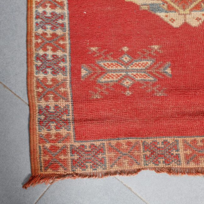 Taznakht Runner 14.9×2.9 ft – Handmade Moroccan Wool Rug with Tribal Geometric Motifs - Image 3