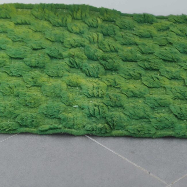 Green Moroccan Beni Ouarain Rug 138cm x 93cm – Handwoven Wool Carpet - Image 2