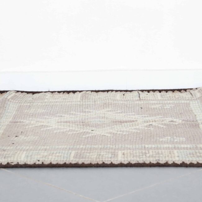 Vintage Moroccan Berber Rug 240cm x 120cm – Soft Pastel Wool Carpet - Image 3