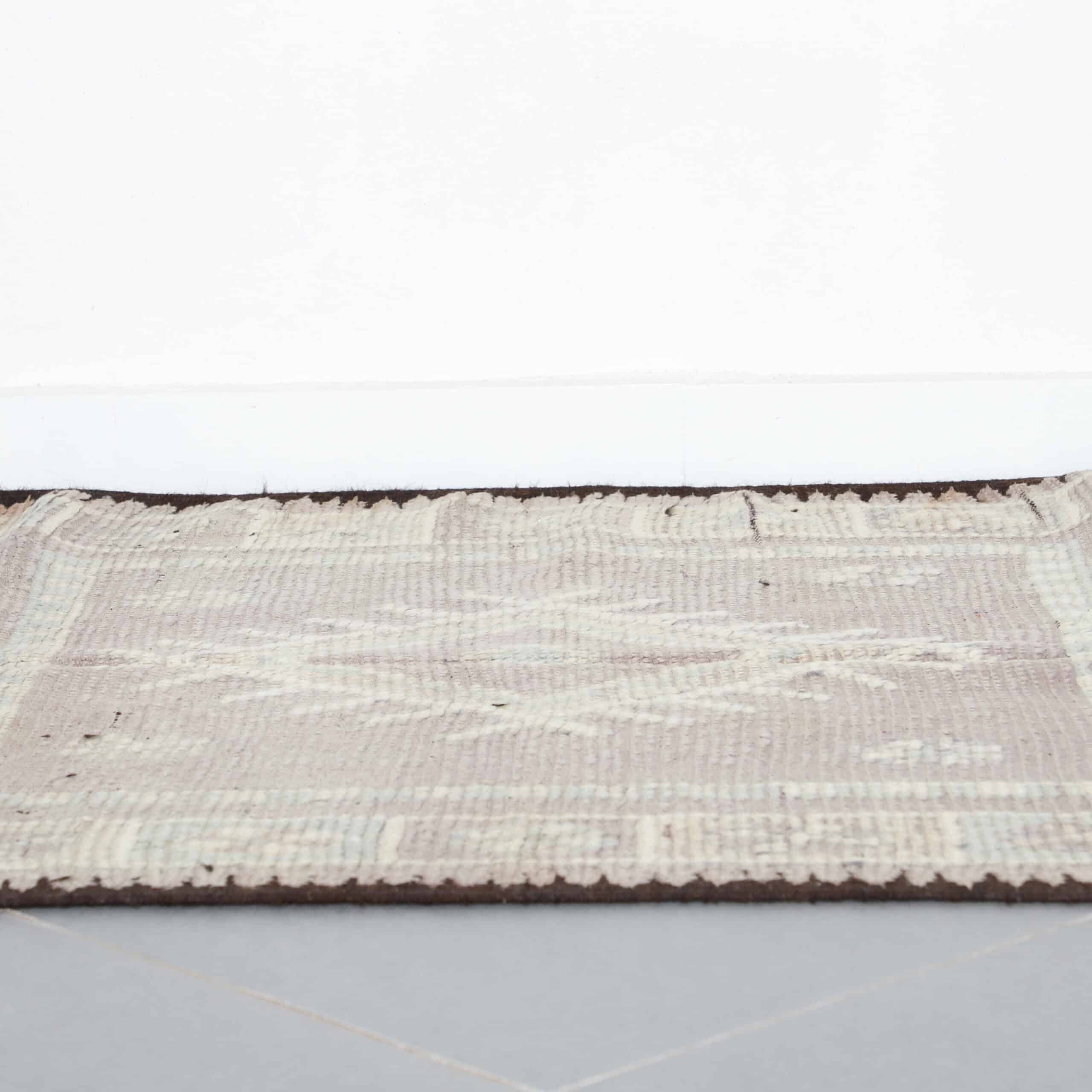 Vintage Moroccan Berber Rug 240cm x 120cm – Soft Pastel Wool Carpet - Image 3