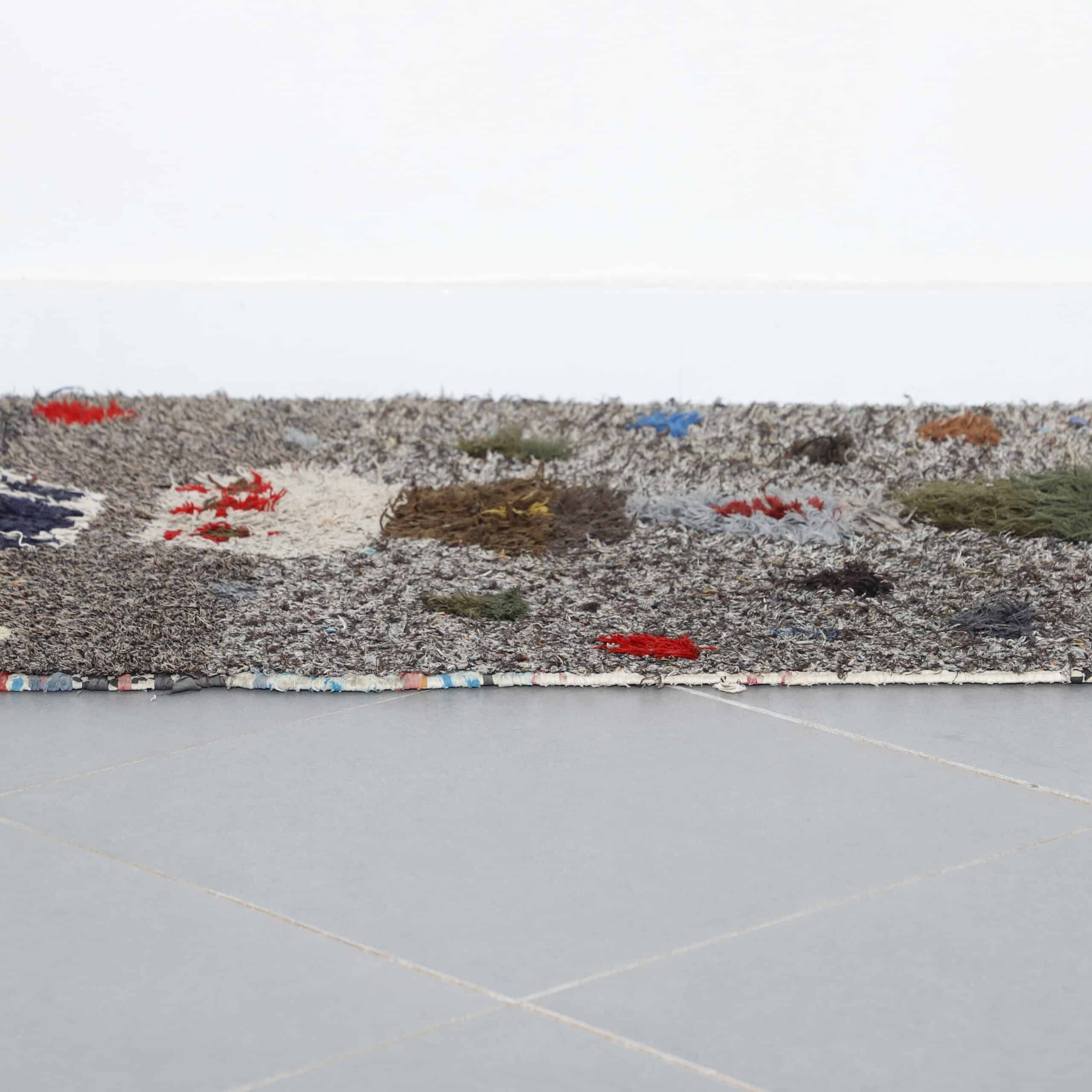 Handmade Moroccan Beni Ouarain Rug 197cm x 87cm – Abstract Symbolic Wool Carpet - Image 2