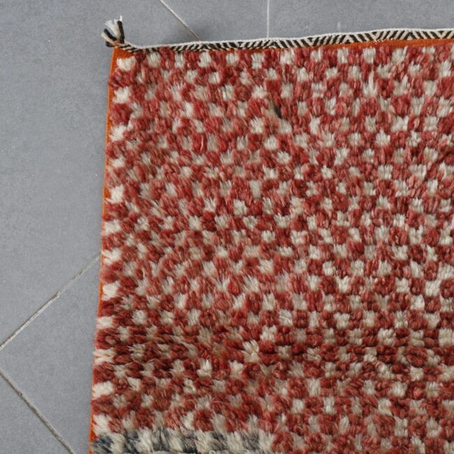 Handmade Abstract Moroccan Rug 164cm x 70cm – Modern Wool Runner - Image 5