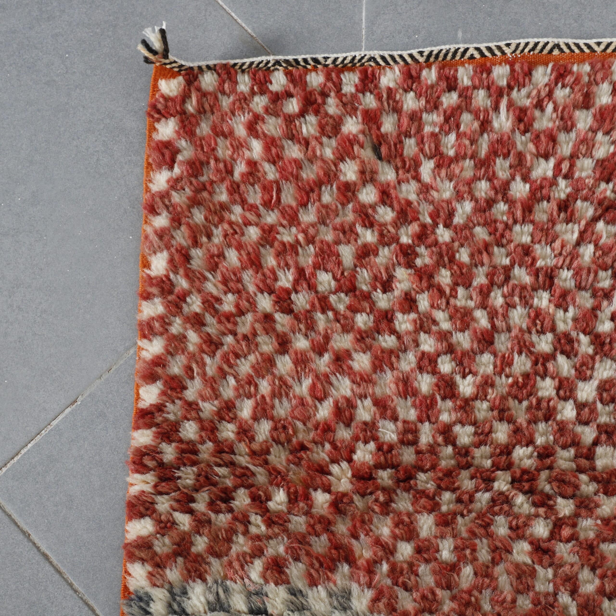 Handmade Abstract Moroccan Rug 164cm x 70cm – Modern Wool Runner - Image 5