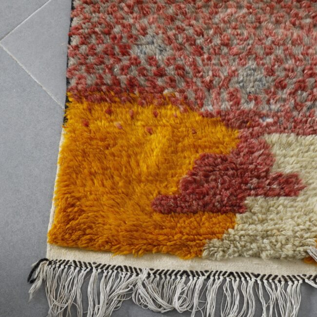 Handmade Abstract Moroccan Rug 164cm x 70cm – Modern Wool Runner - Image 2